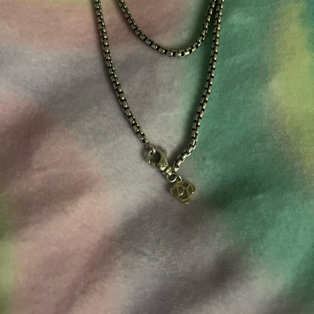 David Yurman 72” Box Chain Necklace